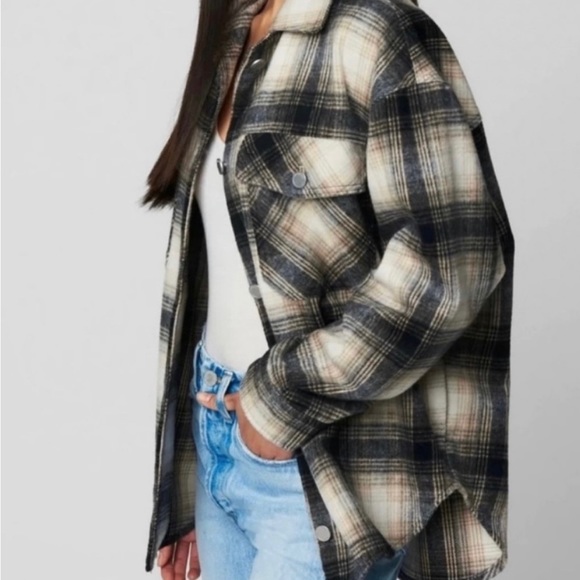 BLANK NYC Flannel Shacket - Picture 2 of 6